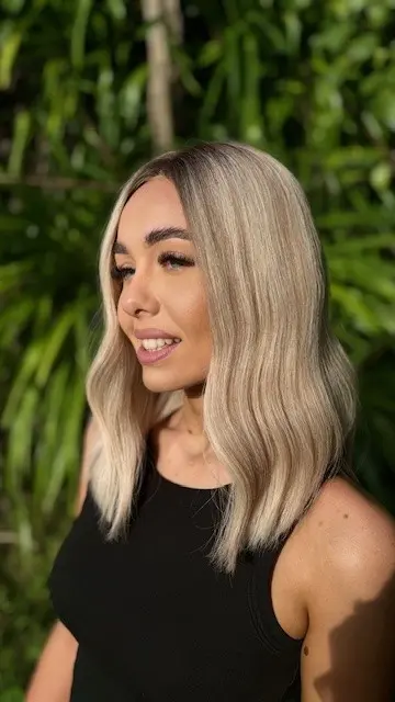 Ash Blonde Human Wig