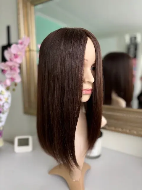 Allegra 16'/Virgin Dark Brown 4# Human Hair Wig - Image 3