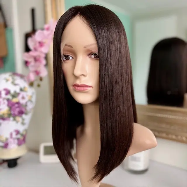 Allegra 16'/Virgin Dark Brown 4# Human Hair Wig