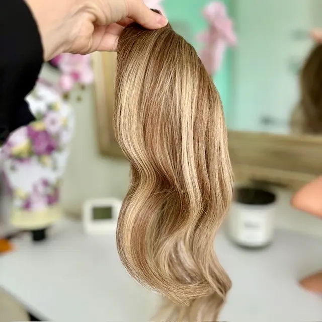 NEW Alexandra Topper" 14" Small Mono Base Balayage - Image 4