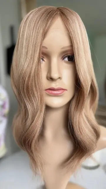 Louisa 16'/Blonde Mix Human Hair Wig - Image 3