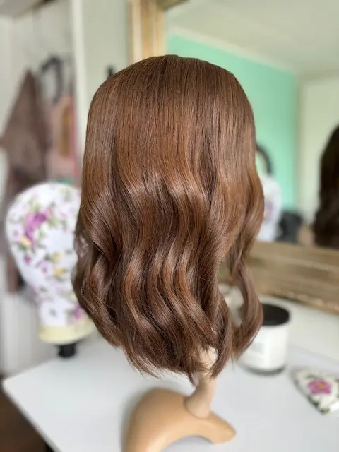 Jasmine 16'/Rich Brown Human Hair Wig - Image 3