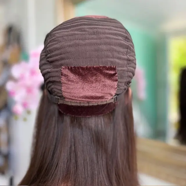 Beatrice 16'/Silk Top Human Wig Natural Medium Brown - Image 4