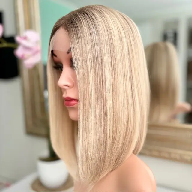 Mia 14 " Lace Topper Ash Blonde - Image 2