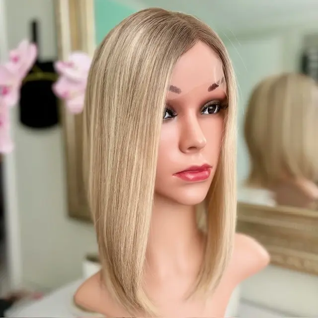 Mia 14 " Lace Topper Ash Blonde