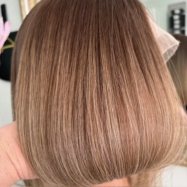 Jenna 12"/Balayage Blonde Human Hair Wig - Image 7
