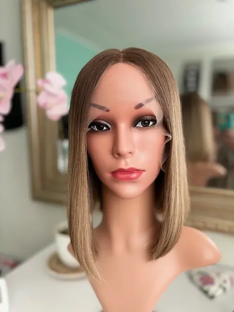 Jenna 12"/Balayage Blonde Human Hair Wig