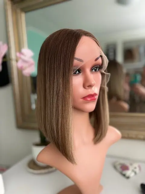 Jenna 12"/Balayage Blonde Human Hair Wig - Image 4