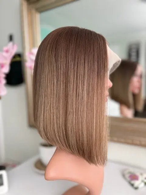 Jenna 12"/Balayage Blonde Human Hair Wig - Image 3