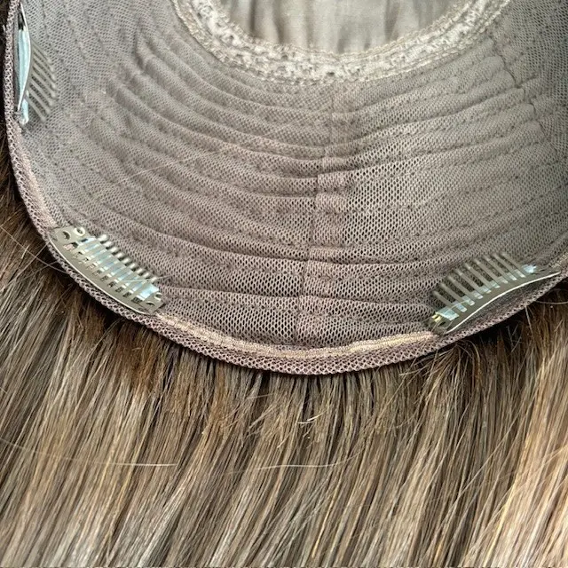 Carrie 22" Silk Topper Medium Brown Human Hair - Image 4