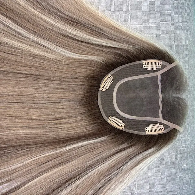 NEW Lace Lite Human Hair"Air Topper" 14' - Image 2