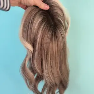 Monofilament Topper Balayage Blonde Mix 14 inch