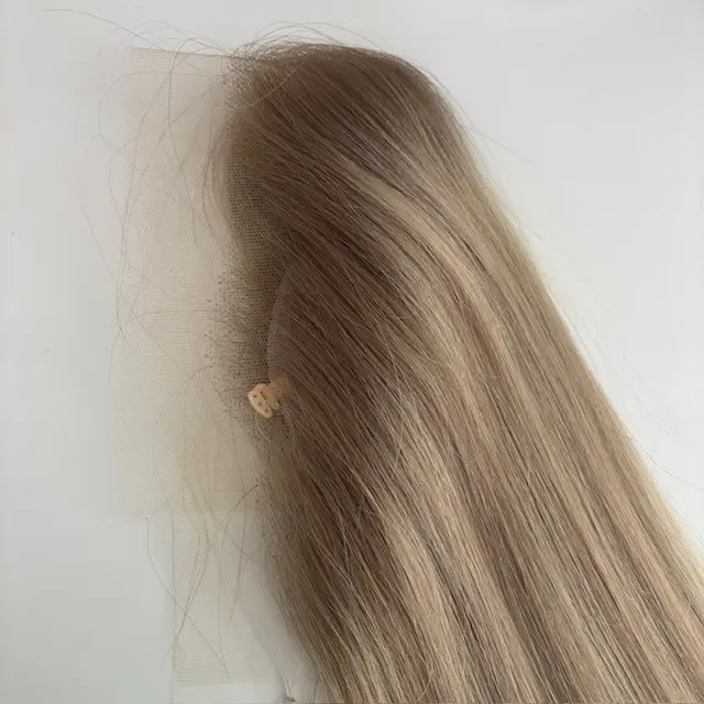 Front Hairline Topper Ash Blonde ( with root) 18 inch - Image 3