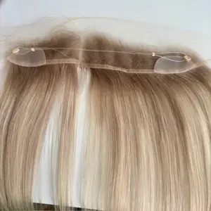 Front Hairline Topper Ash Blonde ( with root) 18 inch