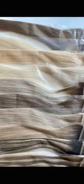 Front Hairline Topper Ash Blonde ( with root) 18 inch - Image 4